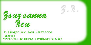 zsuzsanna neu business card